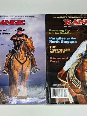 Two Range Magazines V32 #2 Summer2023 V33 #2 Summer2024 Cowboy American Outback